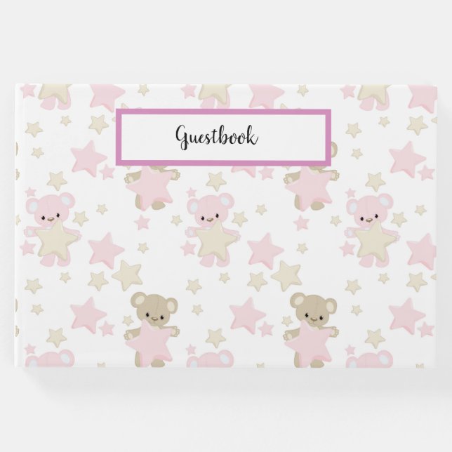 DELAR AV ROSA & TAN NALLE & STARS GÄSTBÖCKER (Framsida)