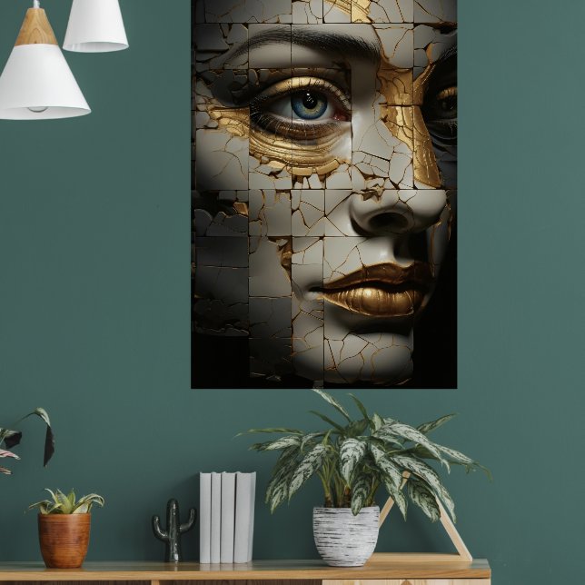 Delar av självprojektionsyta poster (Vardagsrum 1)