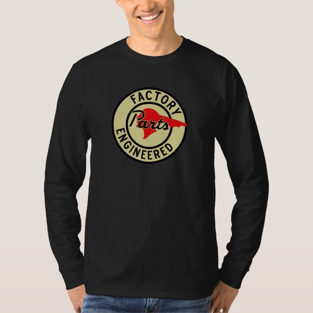 Delar för den vintagePontiac fabriken undertecknar Tee Shirt (Framsida)
