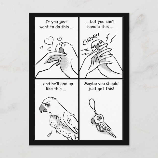 Delar gör bita vykort (Framsida)