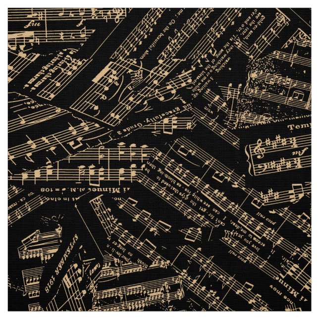 Delar i Music Guld POMV Tyg (Provkarta)