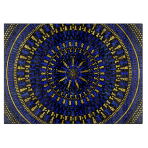 Delar Mandala för schack - Lapis Lazuli och guld