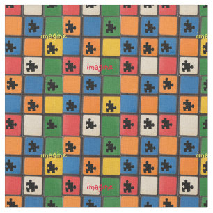 Delar mosaik för Autismmedvetenhetpussel Tyg