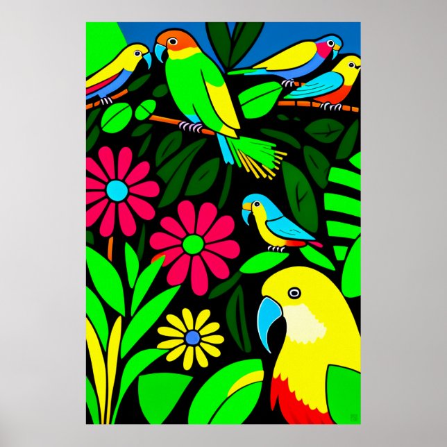 Delar - Skriv ut arbetsytekonst Poster (Framsidan)