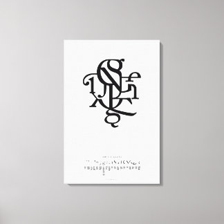 Delar till tecken 20 x 30 canvastryck