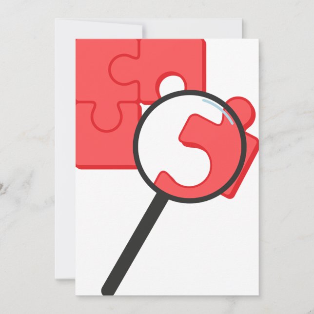 Delara inbjudningar för pussel (Framsida)