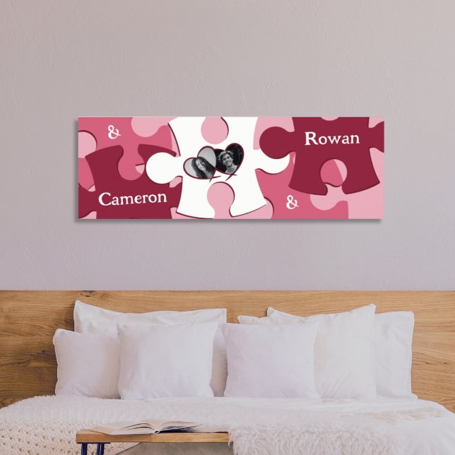 Delara namn för det moderna KÄRLEK-Jigszawa Bilder Poster (Modern LOVE Jigsaw Pieces Custom Names Images Poster)