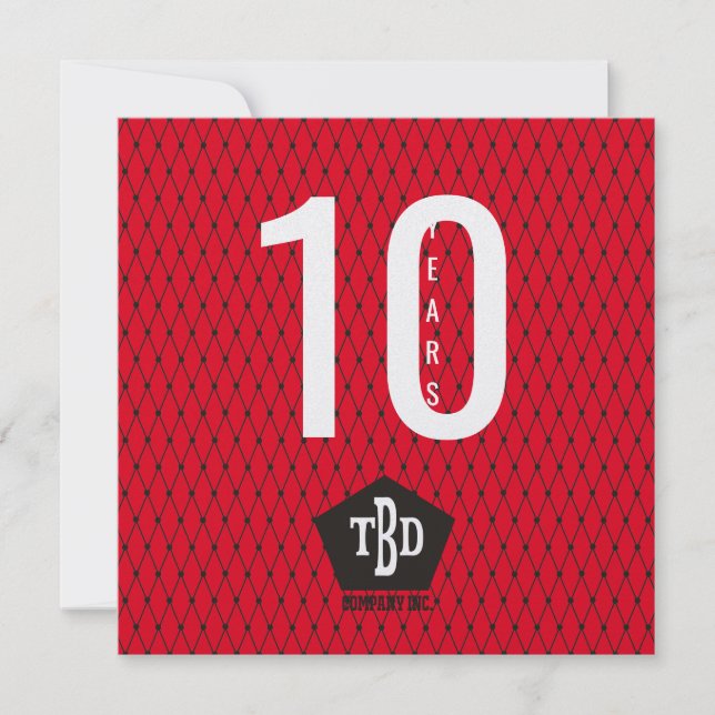 Delårsdag 10 år för anställda inbjudningar (Framsida)