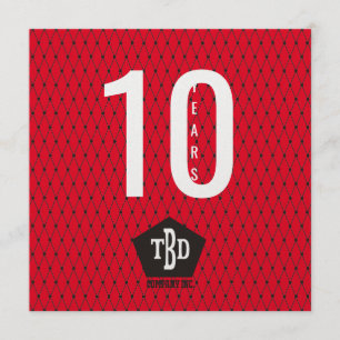 Delårsdag 10 år för anställda inbjudningar