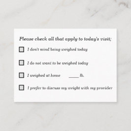 Delat beslut Skapar för viktningsenheter Visitkort