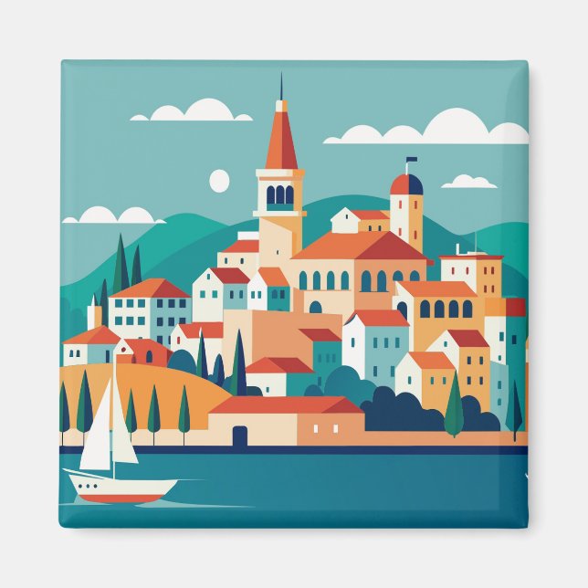 Delat Kroatien Magnet (Framsidan)