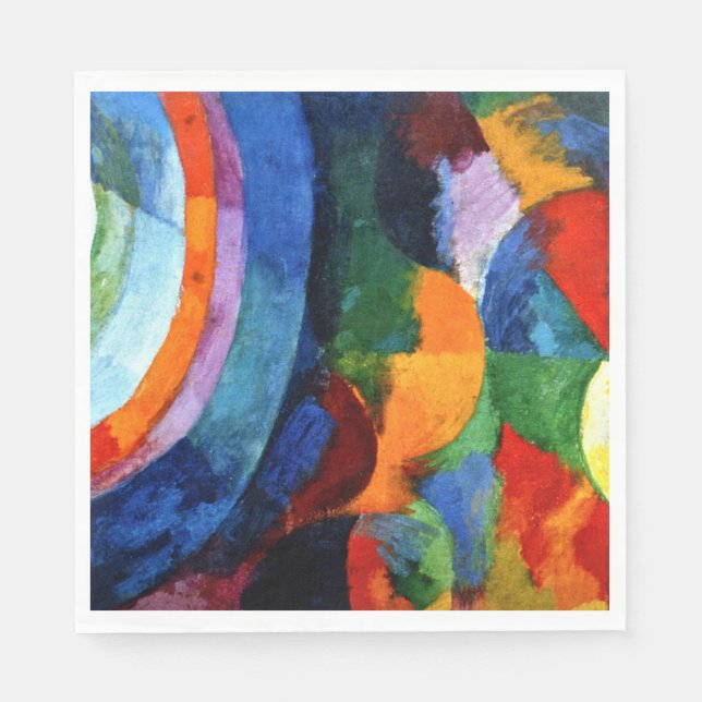 Delaunay - Circular Forms, Sol, Måne Pappersservett (Framsidan)