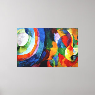 Delaunay - Cirkulär form, Sol, Måne Canvastryck