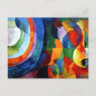 Delaunay - Cirkulär form, Sol, Måne Vykort