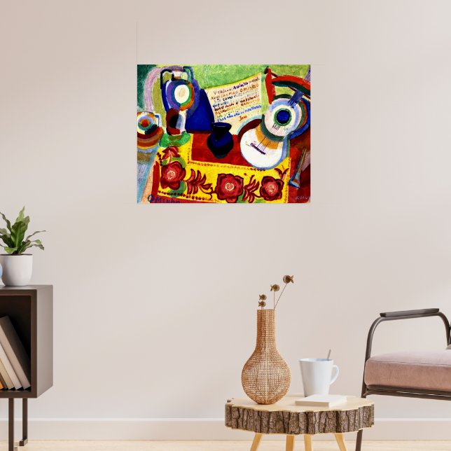 Delaunay - Portugisiskt stillliv Poster (Vardagsrum 3)