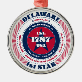 Delaware 1:a State-julprydnad Julgransprydnad Metall