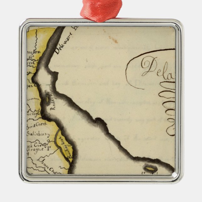 Delaware 7 julgransprydnad metall (Framsidan)