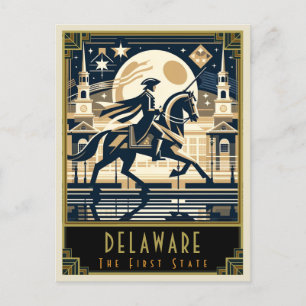 Delaware Art Deco Vykort