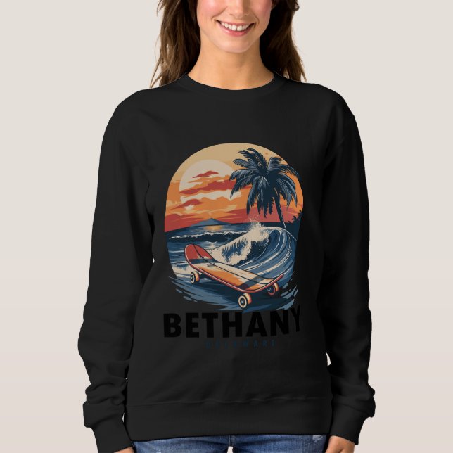 Delaware Bethany Skateboard Skateboarder T Shirt (Framsida)
