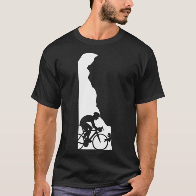 Delaware-Biker-cykel T Shirt (Framsida)