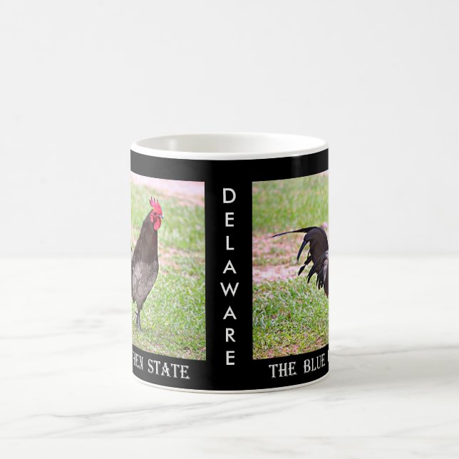 Delaware blåtthöna (tuppen) kaffemugg (Center)
