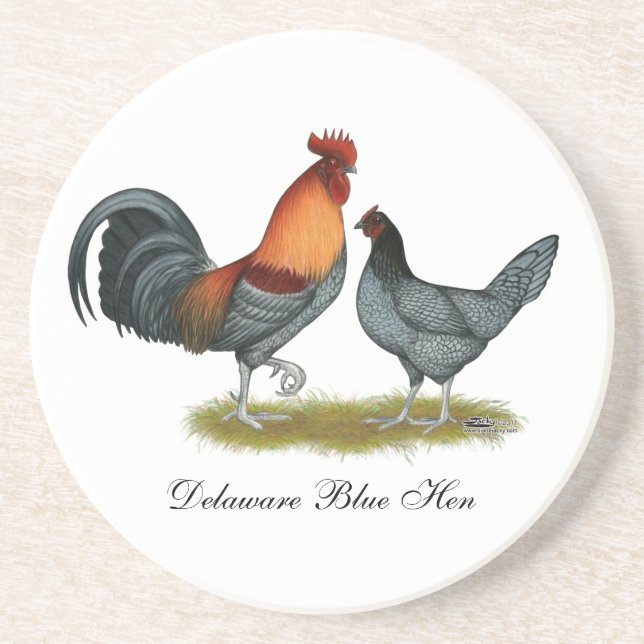 Delaware Blue Hen Underlägg (Framsidan)