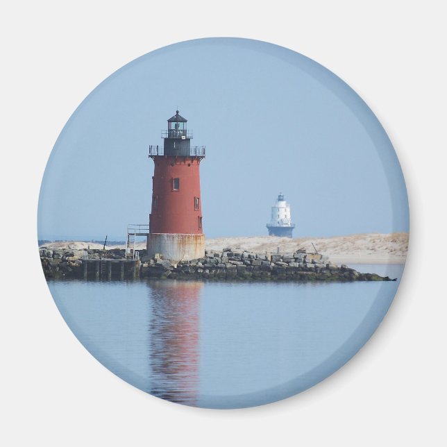 Delaware Breakwater & Harbour of Refuge Lighthouse Magnet (Framsidan)