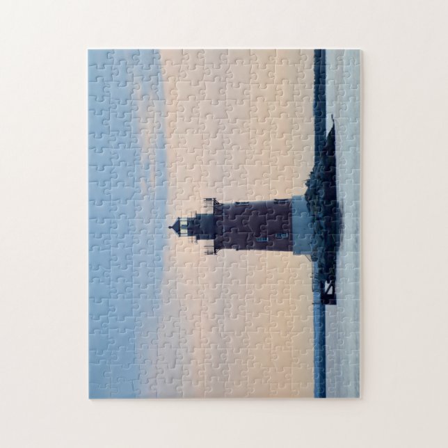 Delaware Breakwater Lighthouse Cape Henlopen Lewes Pussel (Vertikal)