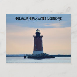 Delaware Breakwater Lighthouse Cape Henlopen Lewes Vykort