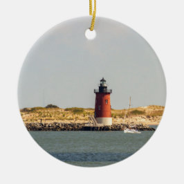 Delaware Breakwater Öster End fyr Julgransprydnad Keramik
