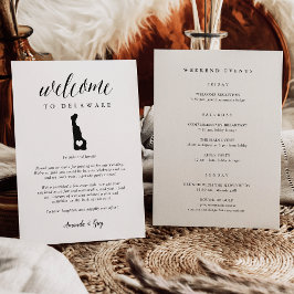 Delaware Bröllop Welcome Brev & Itinerary