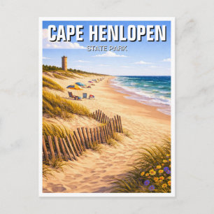 Delaware Cape Henlopen State Park Vykort
