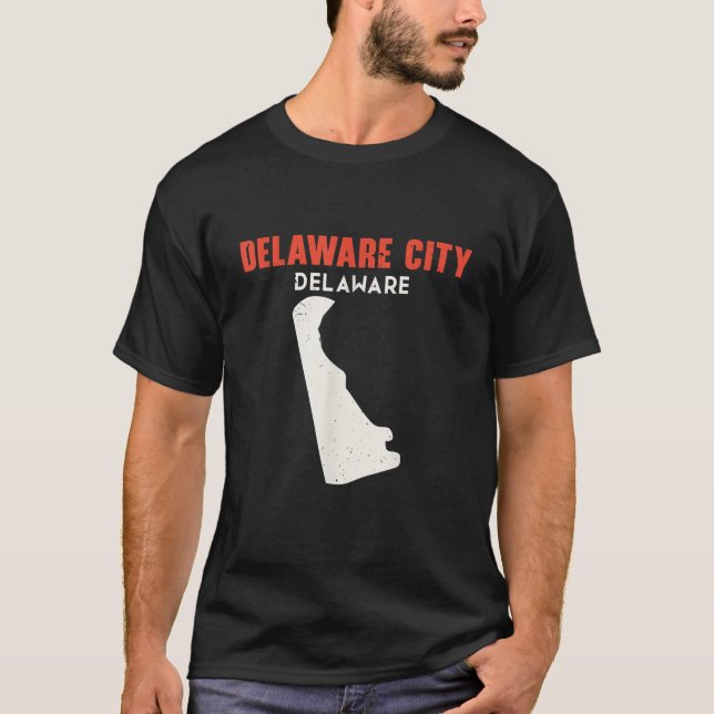 Delaware City Delaware USA State America Travel De T Shirt (Framsida)