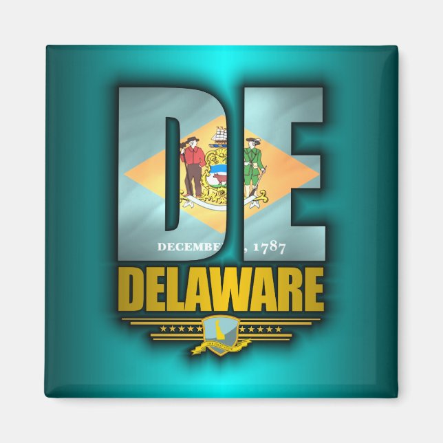 Delaware (DE) Magnet (Framsidan)