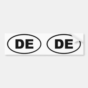 Delaware DE oval Bildekal