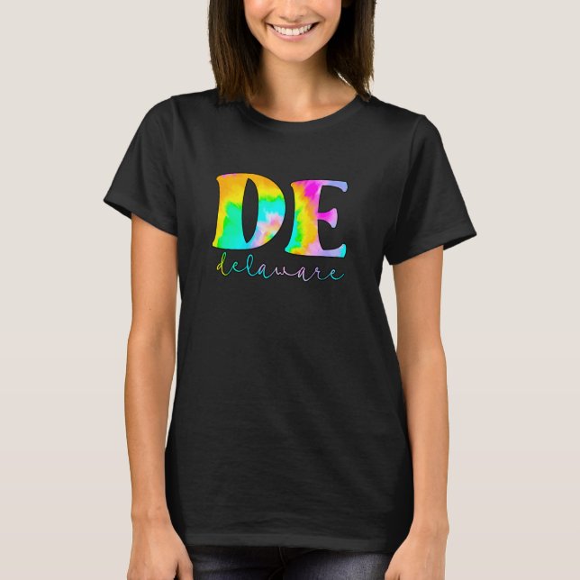 Delaware De Tie Dye T Shirt (Framsida)