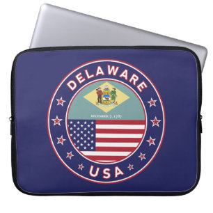 Delaware, Delaware t-shirt, Delaware-dekal Laptop Fodral