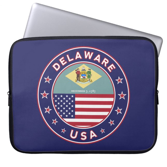 Delaware, Delaware t-shirt, Delaware-dekal Laptop Fodral (Framsidan)