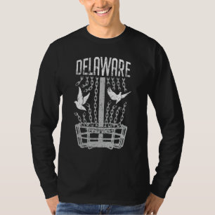 Delaware Disk Golf Player Breaking Chains Birdie T Shirt