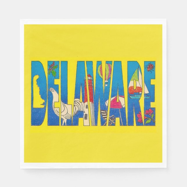 Delaware festliga servetter (Framsidan)