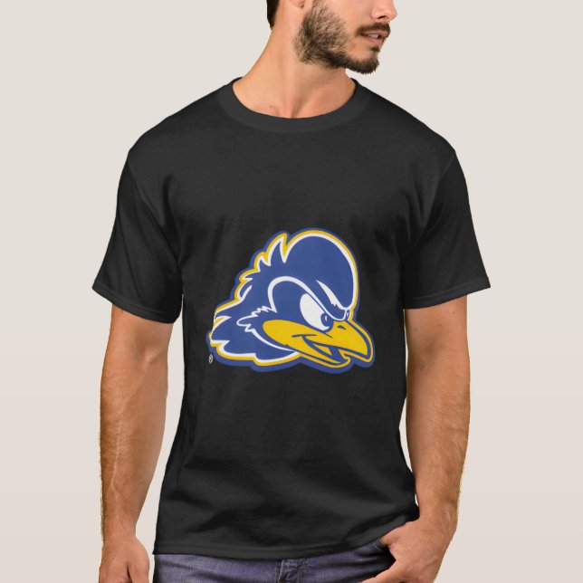Delaware Fightin'Blue Hens Lämnat Chest Icon Team  T Shirt (Framsida)