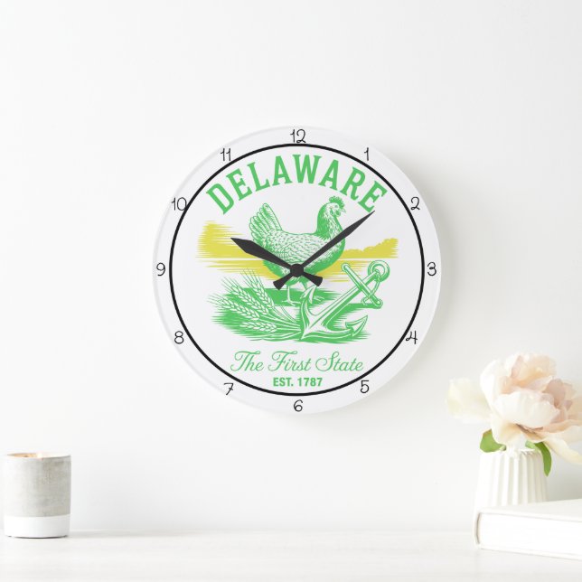 Delaware First State Stor Klocka (Hem)