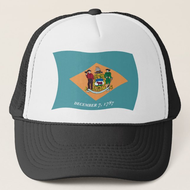 Delaware Flag Hatt Keps (Framsida)