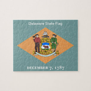 Delaware-Flagga 8x10 Pussel