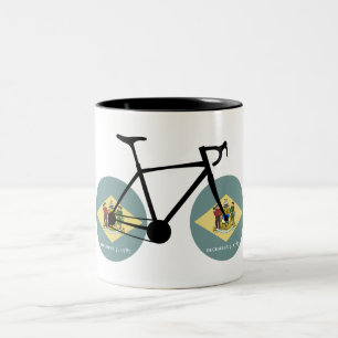 Delaware Flagga Cycling Två-Tonad Mugg