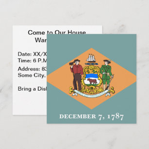 Delaware-Flagga Inbjudningar
