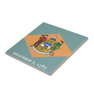 Delaware-Flagga Kakelplatta