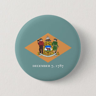 Delaware-Flagga Knapp