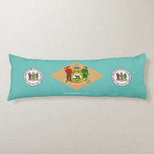 Delaware flagga kroppskudde