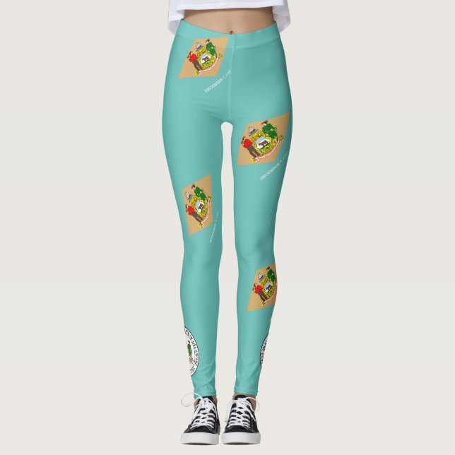 Delaware flagga leggings (Framsida)